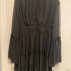 Black dress with long sleeves